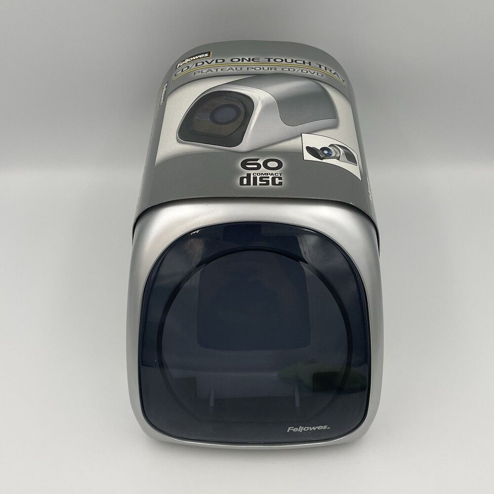 Fellowes CRC90672 60 CD DVD Disk Retractable Pop Out Storage Holder - NEW